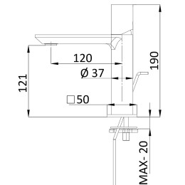 Смеситель для раковины Remer Edge EG510