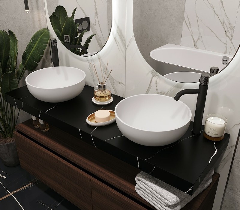 Столешница под раковину Boheme Armadi Art Flat 140 869-140-NM