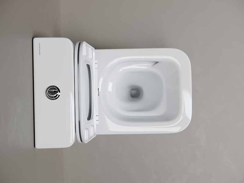 Унитаз-компакт Ceramicanova Cubic CN1803T цвет Белый с бачком и сиденьем Микролифт