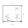 Душевой уголок BelBagno Soft Close-1 110x100 SOFT_CLOSE-1-AH-1-110/100-C-Cr