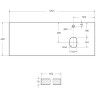 Столешница под раковину BelBagno 120 EK-120-AS-BO-R