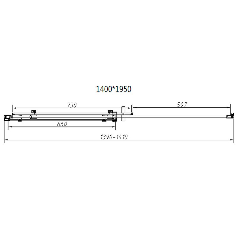 Душевой уголок Vincea Como-N 140x90 VSR-4CN9014CGB