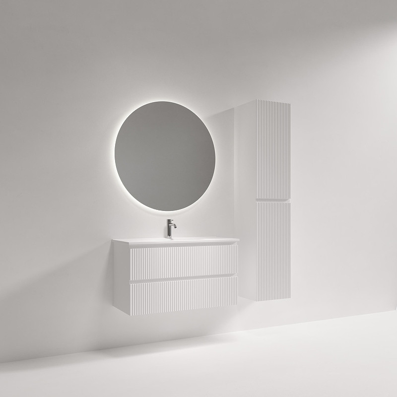 Тумба под раковину Sancos Snob R 90 SNR90/39W подвесная цвет Bianco