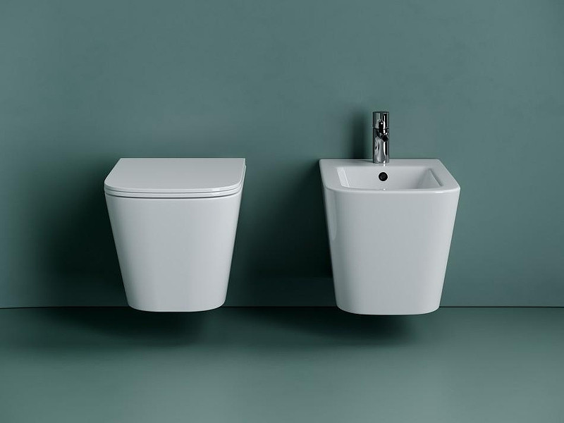 Комплект унитаза Ceramicanova Union CN4009T с инсталляцией Tece Now 9400414 с сиденьем Микролифт и Черной матовой клавишей смыва