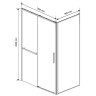 Душевой уголок Vincea Slim Soft 130x80 VSR-1SS8013CLG