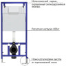 Комплект унитаза BelBagno Amanda BB051CHR+BB051SC с инсталляцией Berges Novum D5 040235