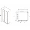 Душевой уголок Abber Sonnenstrand 130х90 AG04130S-S90 профиль Хром стекло прозрачное