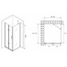Душевой уголок Abber Zart 70x100 AG08070P-S101 профиль Хром стекло прозрачное