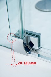 Душевой уголок Cezares Slider 90x80 SLIDER-AH-1-80-80/90-C-Cr