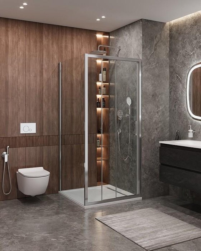 Душевой уголок Cezares Molveno 100x90 MOLVENO-AHF-31-100/90-C-CR-IV