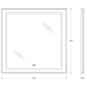Зеркало BelBagno Kraft 80 SPC-KRAFT-800-800-LED-TCH-WARM с подсветкой
