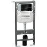 Комплект унитаза с инсталляцией Ceramicanova Metric CN3007_1002B_1000 с сиденьем Микролифт и Черной матовой клавишей смыва