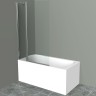 Шторка на ванну BelBagno UNO-V-11-90/150-C-Cr