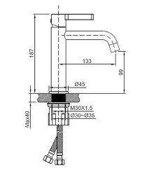 Смеситель для раковины Vincea Villa VBF-1VL1BC
