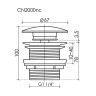 донный клапан Ceramicanova CN2000MBnc цвет Черный матовый