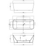 Акриловая ванна Vincea 170x80 VBT-401-1700MW