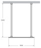 Душевая перегородка Cezares Liberta 90 LIBERTA-L-2-90-120-GR-Cr