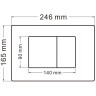Комплект унитаза с инсталляцией Abber Bequem AC1100MB-AC0105-AC0120MB с сиденьем Микролифт и Черной матовой клавишей смыва