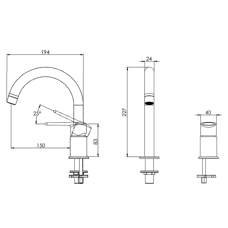 Смеситель для кухни Remer Vanity V57
