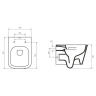 Унитаз BelBagno Albano BB120CHR/BB120SC подвесной