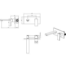 Смеситель для раковины Boheme Qubic 475-NB
