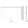 Зеркало BelBagno Kraft 108.5 SPC-KRAFT-1085-685-TCH-WARM с подсветкой с подогревом