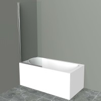Шторка на ванну BelBagno UNO-V-1-70/150-C-Cr