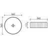 Раковина-чаша Ceramicanova Element 36 CN6057MW Белая матовая
