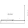 Душевой уголок Vincea Dice 120x80 VSR-4D8012CLGM