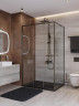 Душевой уголок Cezares Lux 110x100 LUX-AH-FS-11-110/100-C-GM