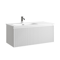 Тумба под раковину Sancos Snob R 1.0 100 L SNR1.0100LW подвесная цвет Bianco