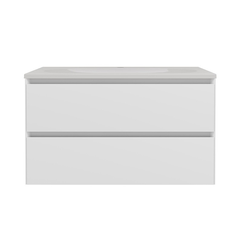 Тумба под раковину Vincea Люка Софт-Тач (Luka Soft-Touch) 80 VMC-2L800MW подвесная