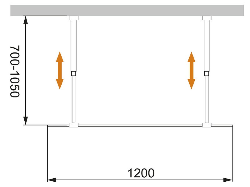 Душевая перегородка Cezares Liberta 120 LIBERTA-L-2-120-GR-Cr