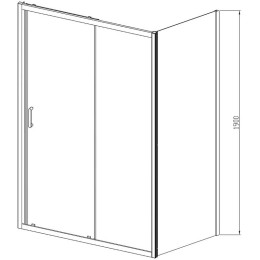 Душевой уголок Vincea Alpha 120x90 VSR-3AL9012CLB
