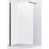 Душевая перегородка Abber AG61120B 120x200 профиль Черный стекло прозрачное