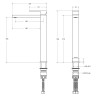Смеситель для раковины Cezares Slider SLIDER-LC-01-W0