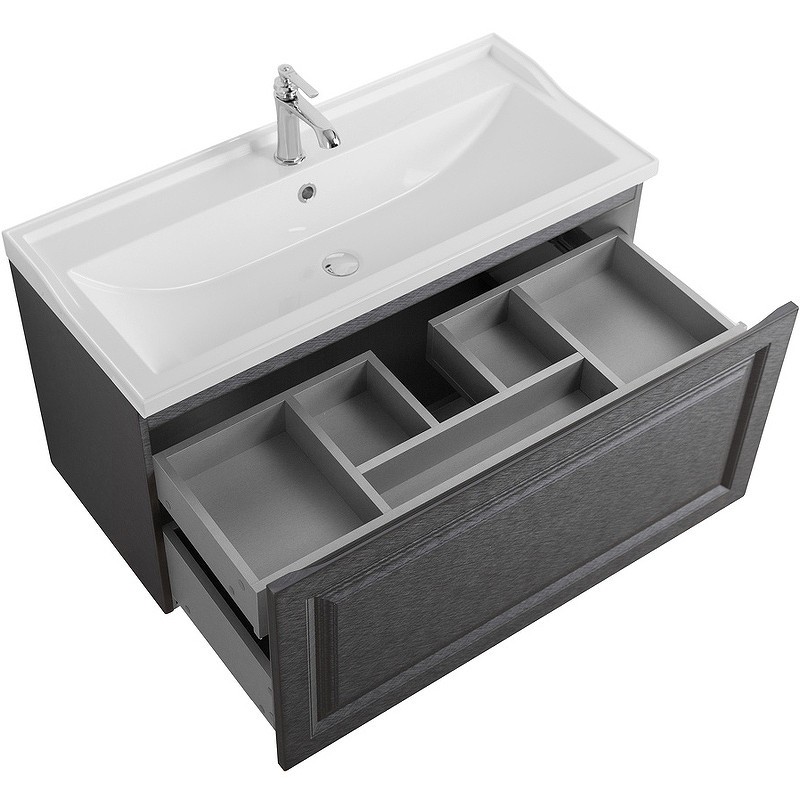 Тумба под раковину Cezares Giubileo 100 GIUBILEO-N-100-1C-SO-TIT-P подвесная