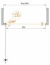 Душевая дверь Cezares Eco 65 ECO-O-B-1-65-C-Cr