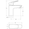 Смеситель для раковины BelBagno Due DUE-LVM-CRM-W0