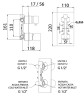 Смеситель для душа Remer Edge EG592BG цвет Золото брашированное