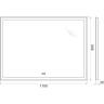 Зеркало BelBagno 110 SPC-GRT-1100-800-LED-TCH-WARM с подсветкой с подогревом