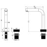 Смеситель для раковины Boheme Tech 158-NB