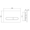 Комплект унитаза с инсталляцией BelBagno Onda BB066CHR/BB870SC/BB002-80/BB005-PR-CHROME