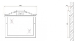 Зеркало BelBagno Primavera 100 BB45S/ACA