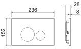 Комплект унитаза с инсталляцией Ceramicanova Forma CN3009_1001W_1000 с сиденьем Микролифт и Белой клавишей смыва