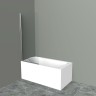 Шторка на ванну BelBagno UNO-V-1-80/150-C-Cr