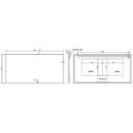Зеркало Boheme Modern 140x70 543-140-CR с подсветкой