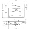 Раковина BelBagno 50 BB-8076-3-50