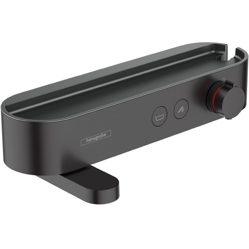 Смеситель для ванны Hansgrohe ShowerTabletSelect 400 24340670 с термостатом черный матовый