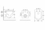 Комплект унитаза с инсталляцией Abber Bequem AC1132TC-AC0105-AC0120MW цвет Белый с сиденьем Микролифт